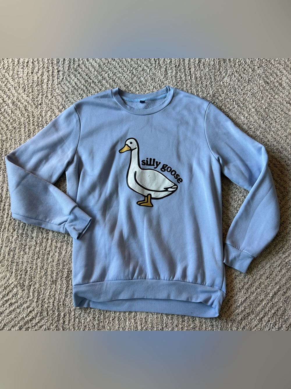Silly Goose baby blue Crewneck!